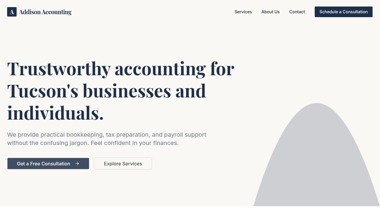 Addison Accounting | CPA, Tax Preparation & Bookkeeping in Tucson, AZ